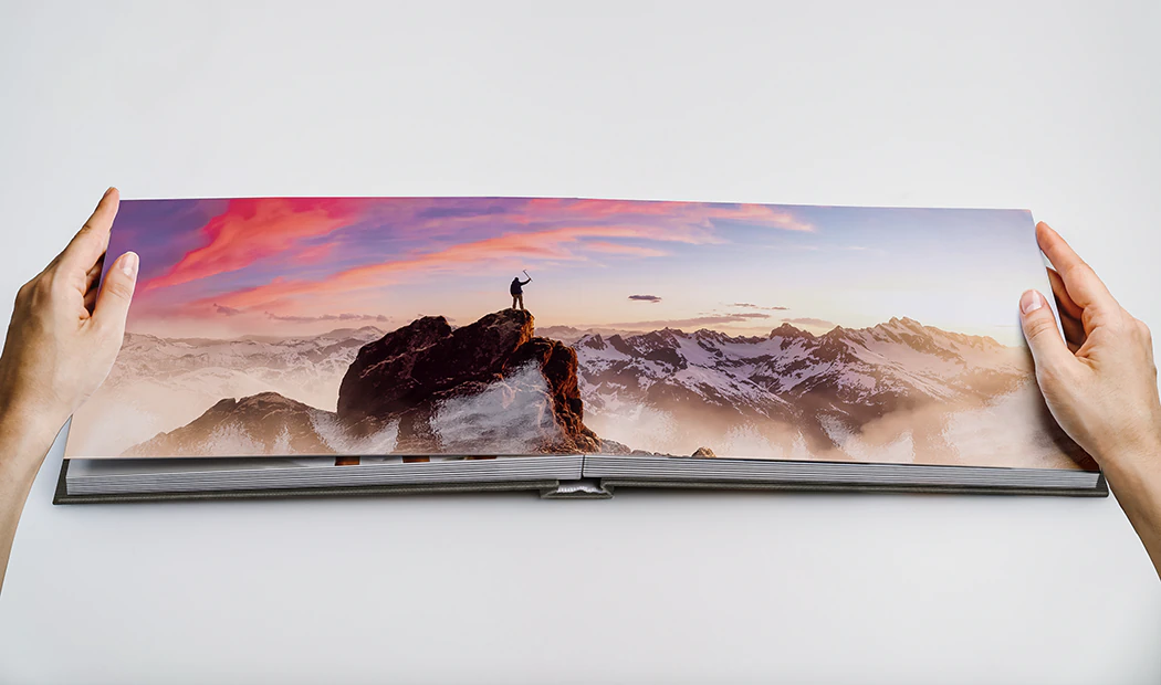 XL Layflat-Stoff-Fotoalben
