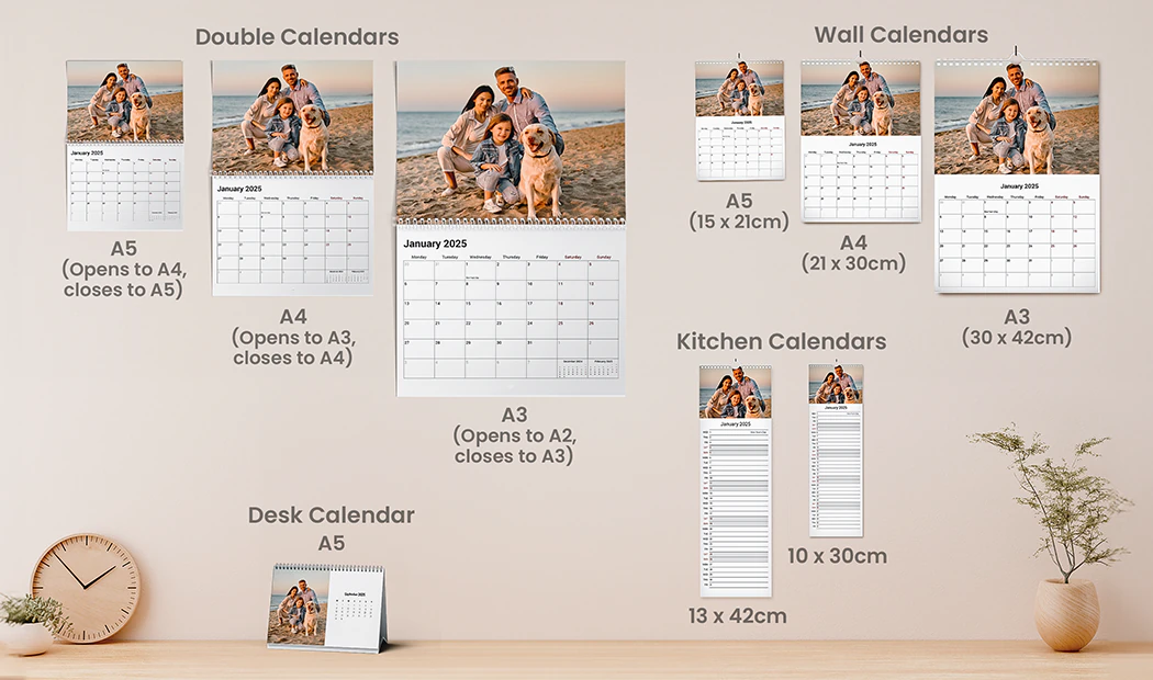 Personalisierte Fotokalender