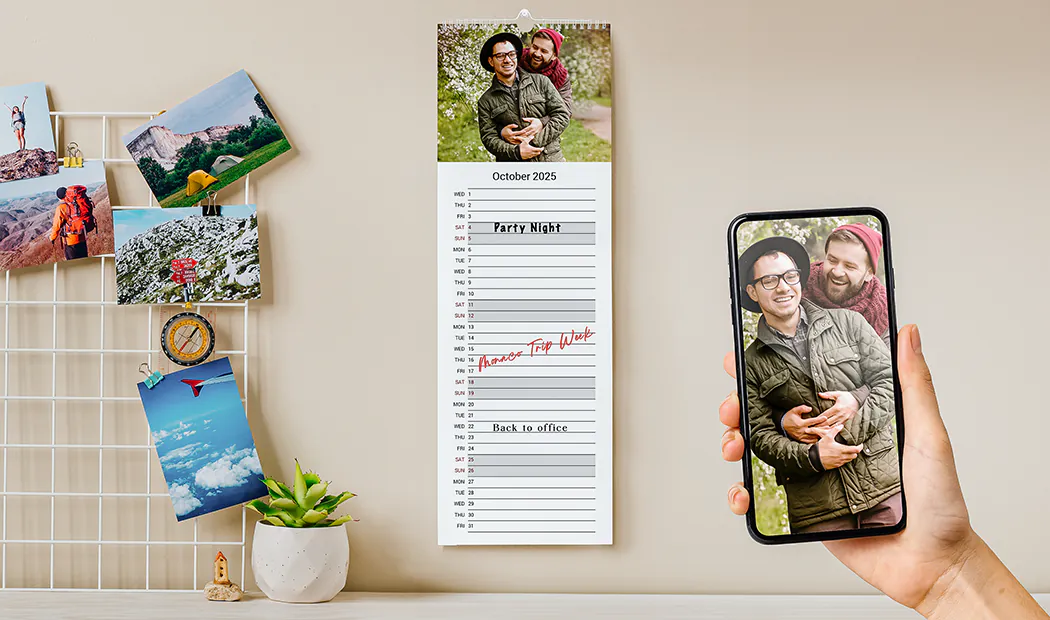 Personalisierter Wandkalender