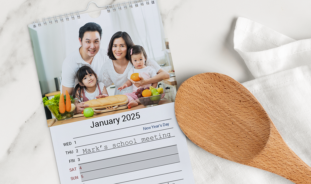 Personalisierter Küchenkalender