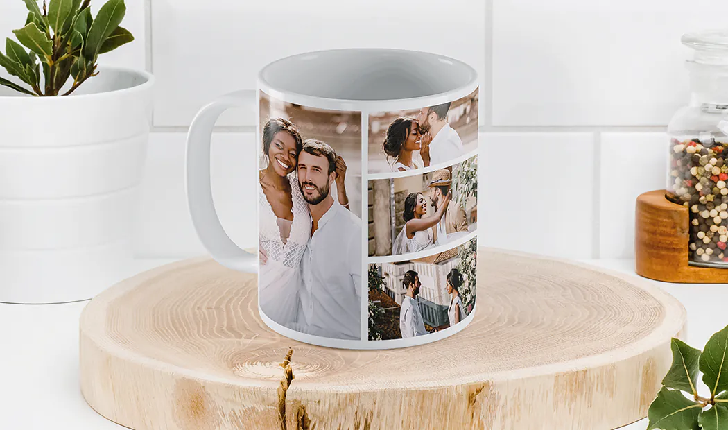 Personalisierte Fototasse mit deinem eigenen Foto eines Hundes