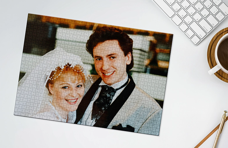 Printerpix Fotopuzzle mit bedruckter Schachtel und 1000 Teilen