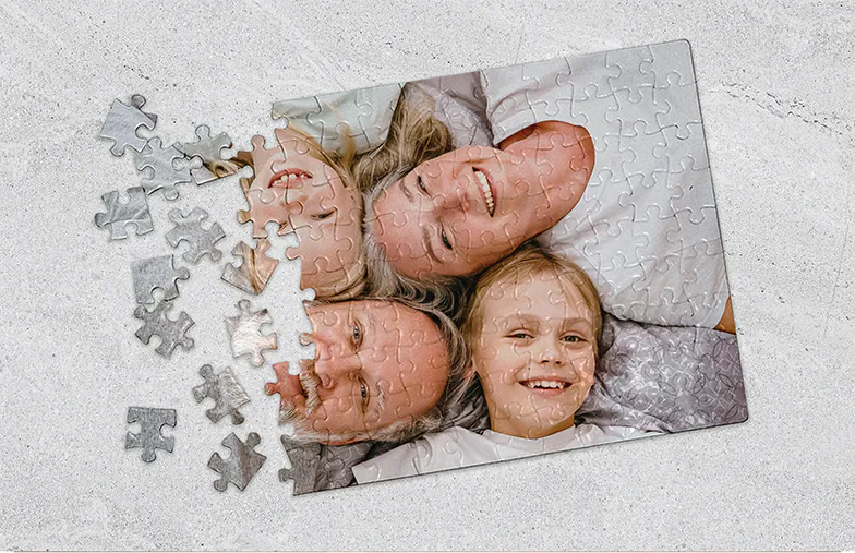 Printerpix Fotopuzzle mit bedruckter Box und 1000 Teilen