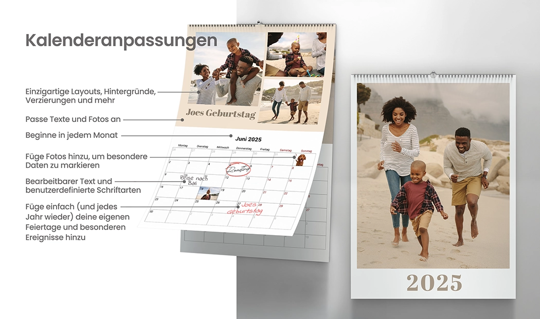 Personalisierter Küchenkalender