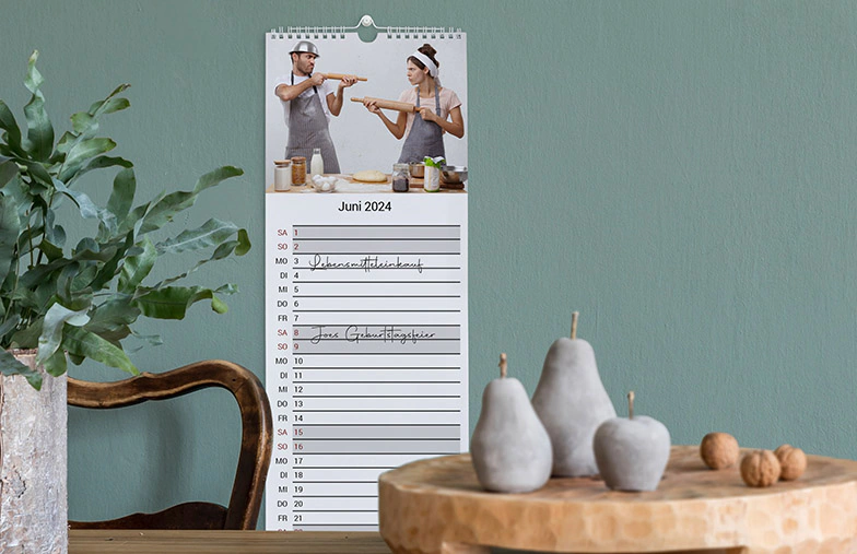 Personalisierter Doppeltkalender